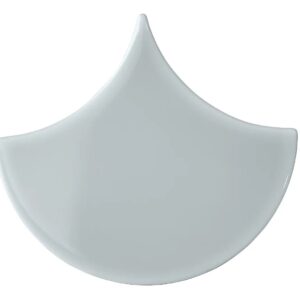 Faïence Bleu ciel Écaille 
13,5x15 cm - ép. 10 mm