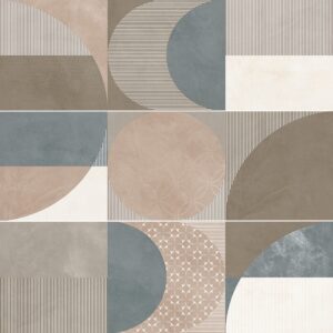 Grès cérame émaillé Décor (mix de 3 impressions)
 30x90 cm - ép. 8 mm