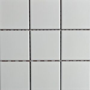 Grès Émaillé 10x10 Blanc Uni
Trame sur filet 30x30 cm - ép. 6 mm