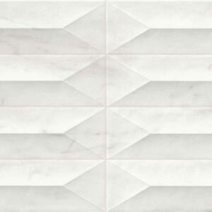 Faïence Blanc Brillant 3D Effet marbre 
30x90 cm - ép. 10 mm