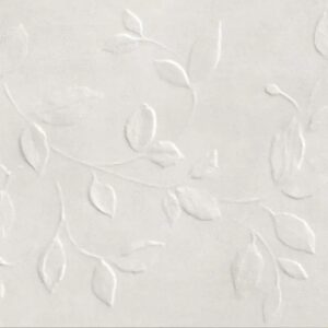 Faïence Blanc Fleurs en relief 
40x120 cm - ép. 8 mm