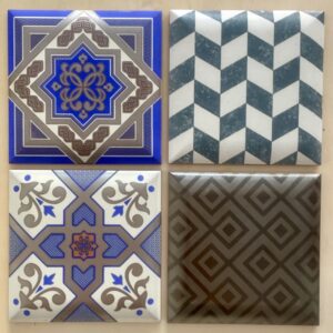 4 Décors Colorés bombés
15x15 cm