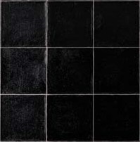 Faïence Noire effet zellige
 10,8x10,8 cm - ép. 10 mm