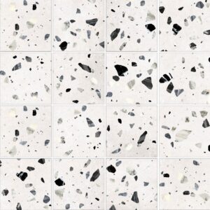 Grès cérame Blanc imitation Terrazzo
20,4x20,4 cm - ép. 8,4 mm
