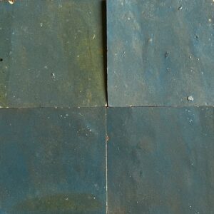 Zellige Bleu/Vert turquoise 
10x10 cm - ép. 12 mm