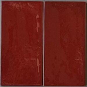 Faïence Rouge effet Zellige
6,5x13,2 cm - ép. 9 mm