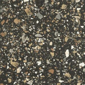 Grès cérame Noir effet terrazzo
 60x120 cm - ép. 10 mm