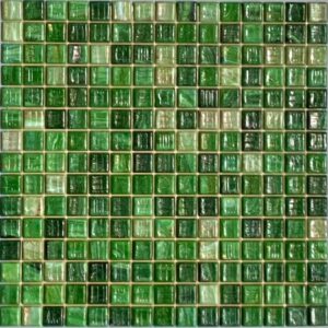 Pate de verre Verte 2x2 
Trame papier 30x30 cm - ép. 4 mm