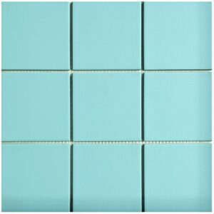 Grès Cérame 10x10 Bleu Uni
Trame sur filet 30x30 cm - ép. 6 mm