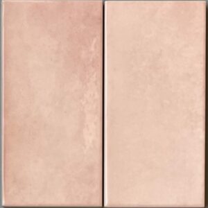 Faïence Rose effet Zellige
6,5x13,2 cm - ép. 9 mm