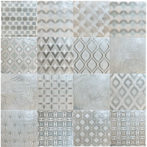 Grès cérame Vert Effet Patchwork carreau ciment
 22,3x22,3 cm - ép. 11 mm