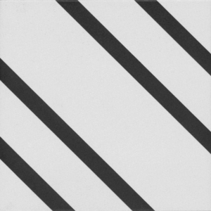 Grès cérame émaillé Blanc rayé noir
14,7x14,7 cm - ép. 8 mm