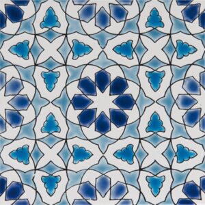 Faïence Bleu Blanc à Motif Géométrique
20x20 cm - ép. 8 mm