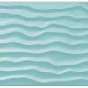 Faïence Turquoise brillant effet vagues
25x76 cm - ép. 9 mm