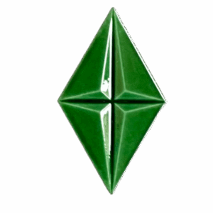 Faïence Losange Relief Vert
13x22,2 cm